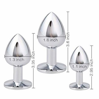 3pc Diamond Anal Plug